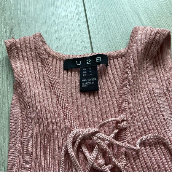 Sirens - Mauve Knit Tank MIDI Dress - Picture 5 of 5